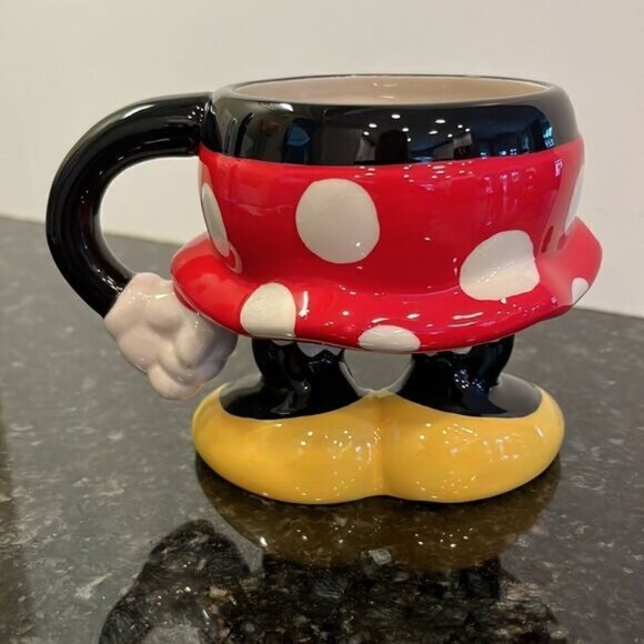 AUTHENTIC WALT DISNEY WORLD MINNIE MOUSE PORCELAIN COFFEE CUP MUG THEME Park - Picture 6 of 9